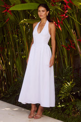 Henrietta Midi Dress - White