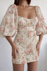 Love Always Dress - White Floral