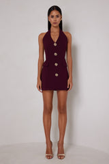 Jillian Dress - Deep Plum