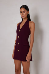 Jillian Dress - Deep Plum