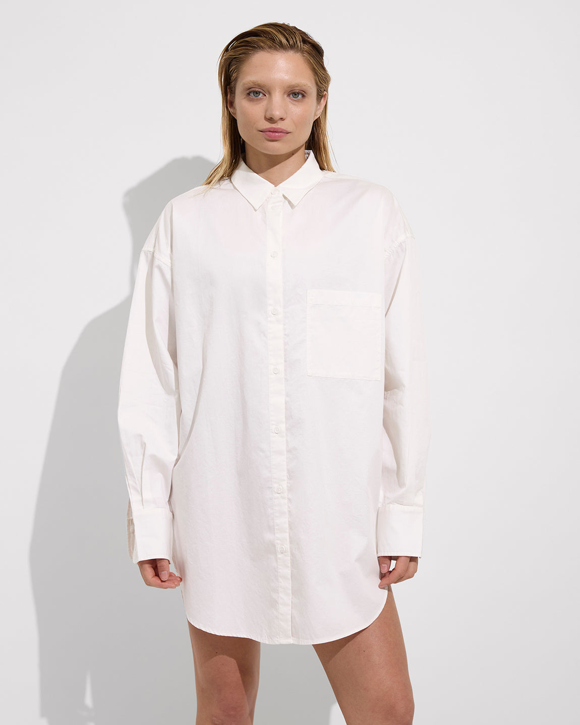 Port Shirt Dress - Coconut