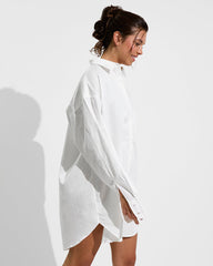Port Shirt Dress - Coconut