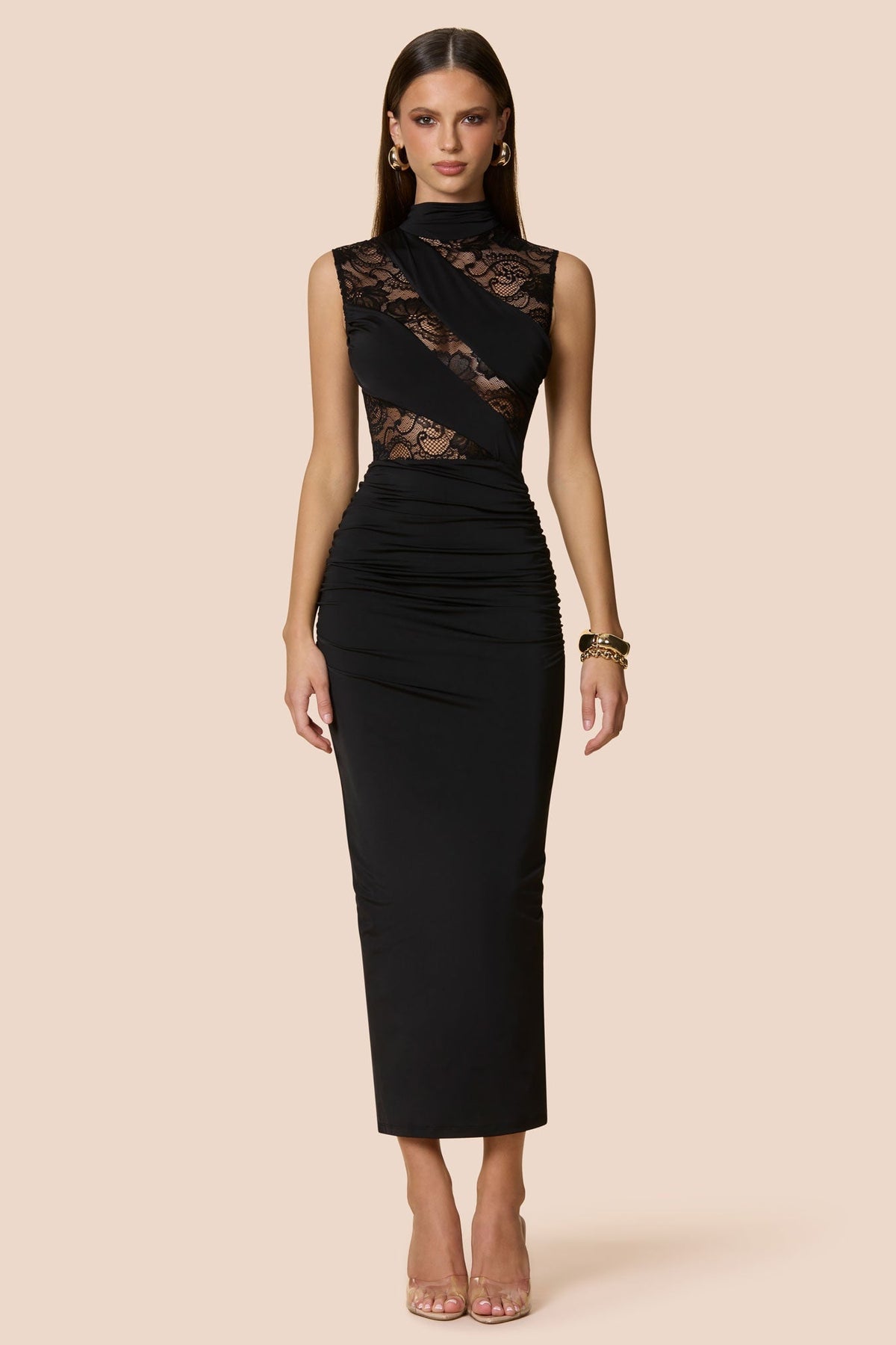 Nookie Rhianna Midi Dress - Black