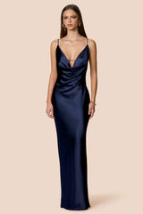 Nookie Valerie Cowl Gown - Navy