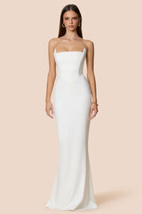 Nookie Aaliyah Strapless Gown - White