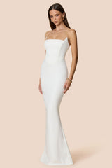 Nookie Aaliyah Strapless Gown - White