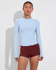 Rays LS Top *Long *Wavy - Blue Skies / Jam