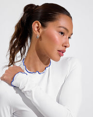 Rays LS Top *Long *Wavy - Coconut / First Place