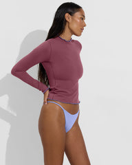 Rays LS Top *Long *Wavy - Desert Plum / Riptide