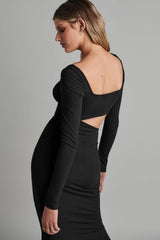 Angel Maxi Dress - Black