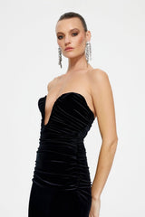 Anjelica Gown - Black Velvet