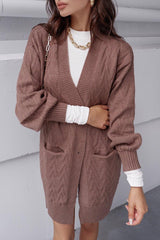 Ariel Knit Cardigan - Chocolate