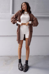 Ariel Knit Cardigan - Chocolate
