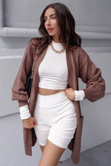 Ariel Knit Cardigan - Chocolate