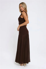 Flirt And Fling Maxi Dress Brown