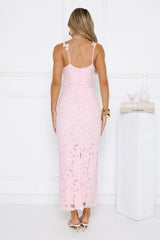 Daydreaming Light Embroidered Maxi Dress Pink