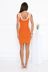 Beach Club Vibes Mini Dress Orange