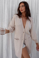 Ariel Knit Cardigan - Sand