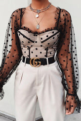 Chloe Top - Black Spot