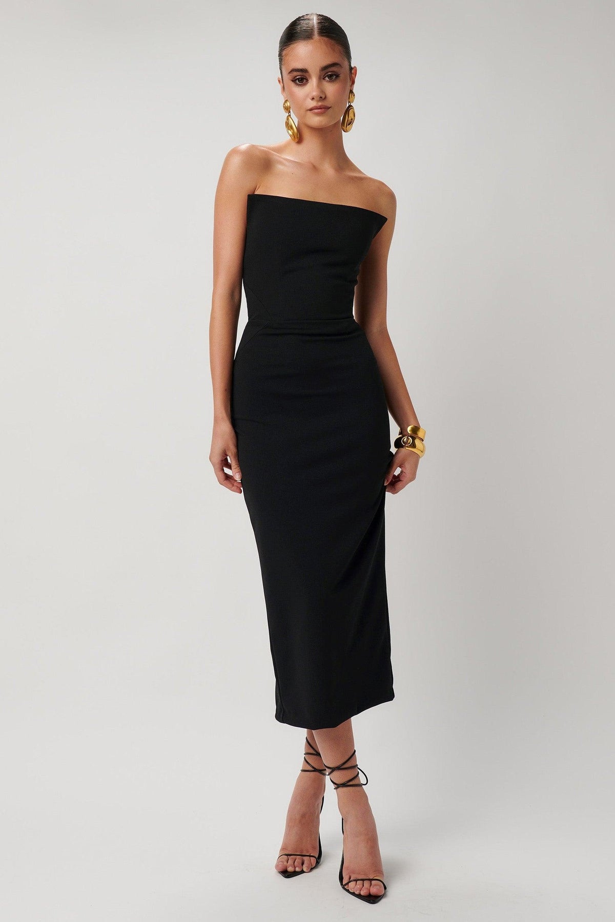 Danna Dress - Black Crepe
