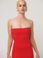 Jackie O Gown - Cherry Red