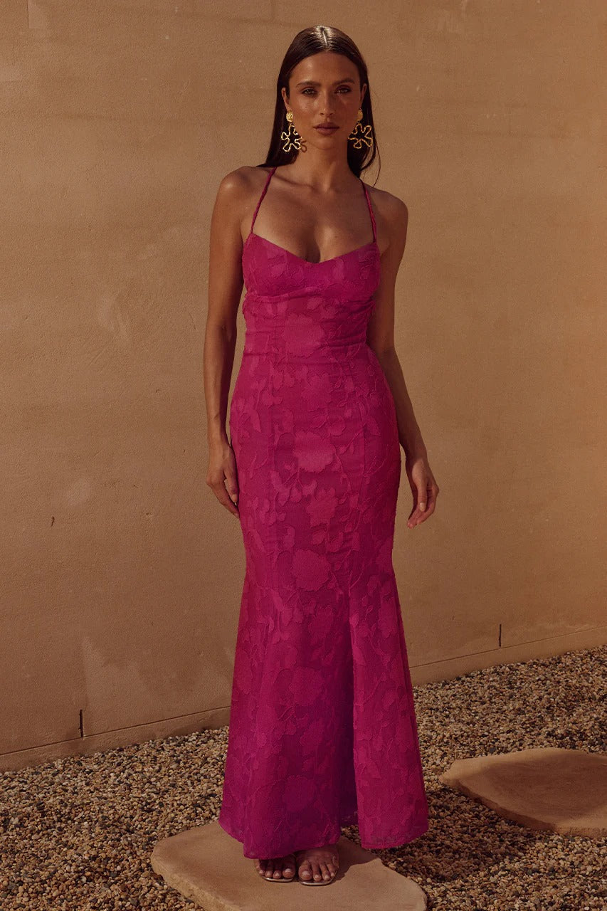 Florenza Maxi Dress - Fuchsia