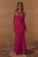 Florenza Maxi Dress - Fuchsia