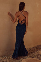Florenza Maxi Dress - Navy