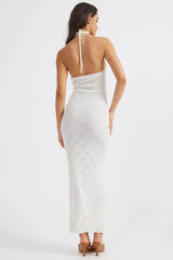 Aelia Halterneck Dress - White