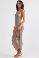 Aelia Maxi Dress - Mocha