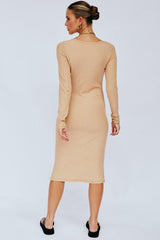 Elroy Rib Dress - Sand