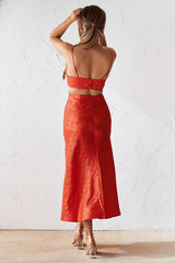 Esther Slip Dress - Tangerine