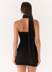 Breaking News Micro Mini Dress - Black