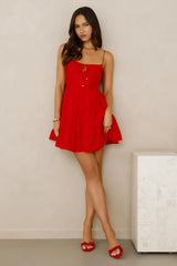 Dazzling Fun Mini Dress Red