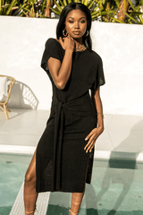 Foxie Knit Dress - Black