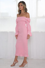 Grace Midi Dress - Pink