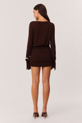 Donna Mini Dress - Chocolate