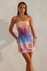 Ibiza Mini Dress - Nadia Pink Ombre