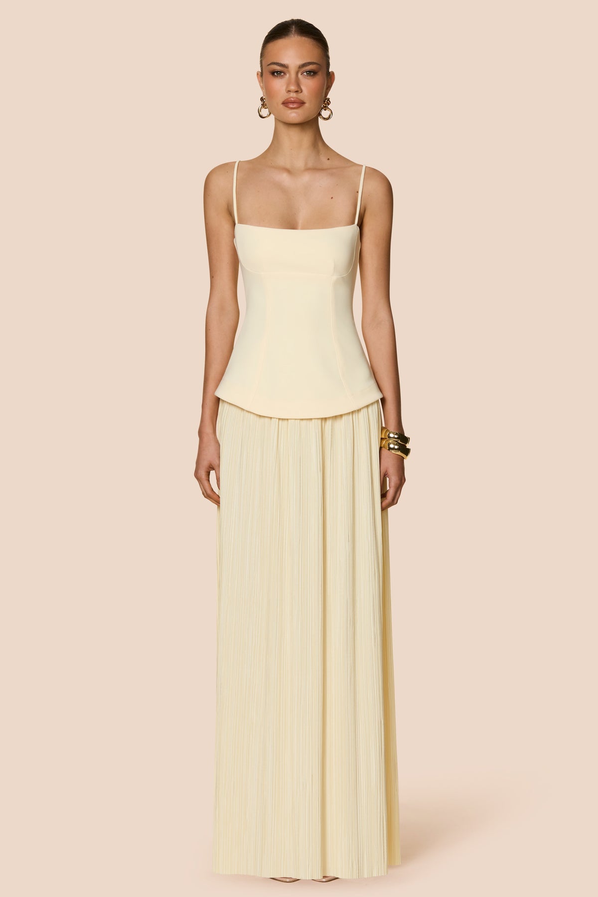 Nookie Darling Maxi Dress - Lemon