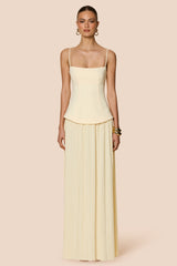 Nookie Darling Maxi Dress - Lemon