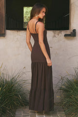 Tahlia Maxi Dress - Bitter Chocolate