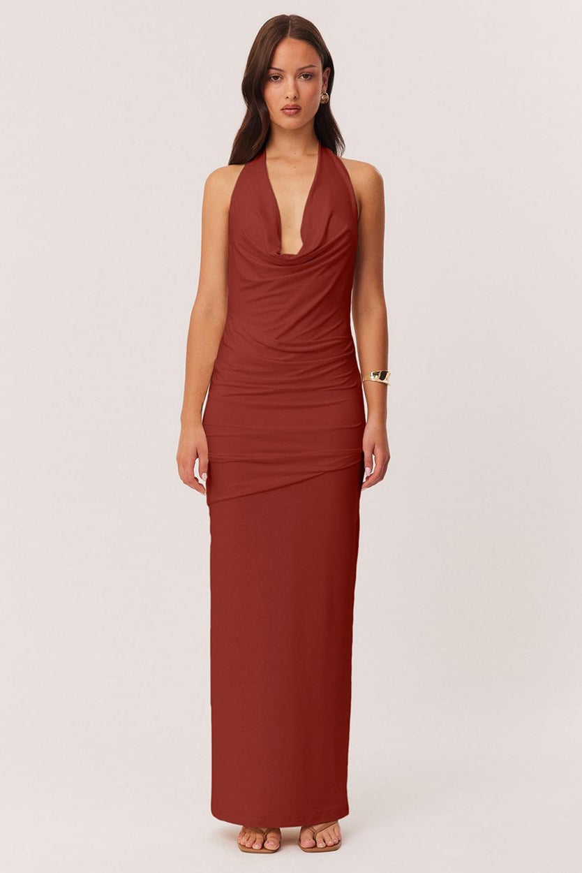 Anita Maxi Dress - Rust