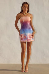 Ibiza Mini Dress - Nadia Pink Ombre