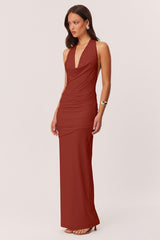 Anita Maxi Dress - Rust