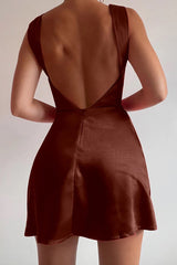 Havanna Mini Dress - Coffee