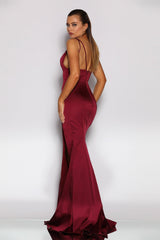 Jadore JX2055 Gown - Berry